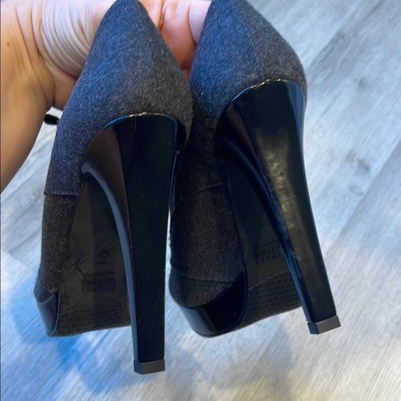 Stuart Weitzman Tweed heels Booties Grey Size 9 - Picture 8 of 12